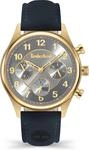 Timberland Damen Armbanduhr Ballardvale in der Farbe Gold mit Lederarmband,