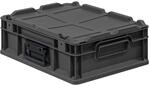 PROREGAL Eurobox NextGen Portable | HxBxT 13,5x30x40cm | 11 Liter | Schwarz 