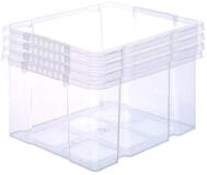 BigDean 4x Stabile Kunststoffbox Eurobox (Dreh Stapelbar) 44x35x24cm passt in