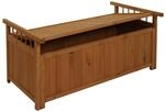 Mendler Aufbewahrungstruhe HWC-O13, Gartentruhe Auflagenbox Truhe, Tanne Holz...