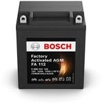 Bosch FA112 - AGM-Motorradbatterie - 12V 125A 12Ah - Geeignet f&uuml;r Motorr&auml;der,