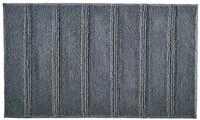 Kleine Wolke Badteppich Monrovia Schiefer 80 x 140 cm | OEKO-TEX zertifiziert,