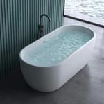 doporro Design Badewanne 170 x 78 x 60 cm Vicenza518 freistehend in Wei&szlig; inkl.