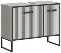 xonox.Home - Waschbeckenunterschrank Bagno 80x63x36 cm in Kaschmir und schwarz -