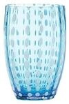 Zafferano Perle Glasbecher - Handgemachtes Buntglas, cl 32 h 109mm d 71mm - Set...
