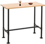 Mendler Bartisch HWC-N21, Thekentisch Bistrotisch, Fu&szlig;ablage Industrial Metall