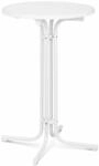 Royal Catering RC-BIS70FW Stehtisch rund klappbar &Oslash; 70 cm wei&szlig; 110 cm hoch