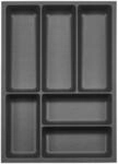 Orga-Box 3 Besteckeinsatz Tiefe: 473 x Breite: 341 mm anthrazit mit Canvas Struktur