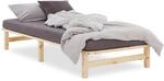 Homestyle4u Holzbett Palettenbett 90x200 mit Lattenrost, Bettgestell 90 x 200...