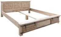MASSIVMOEBEL24.DE | Railway Bett Mango 180x200, Farbe:beige lackiert