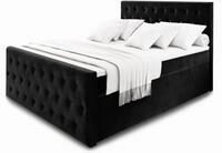 Masseno Boxspringbett FONDI 140x200 cm Komplett-Set mit Matratze und Topper,