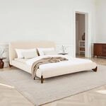 IDIMEX Polsterbett PATERNA gepolstert 180 x 200 cm, beige &ndash; modernes...
