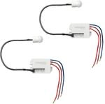Oktaplex Jan 2er Set Einbau-Bewegungsmelder Aussen IP65 / IP20