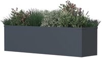 WESTMANN Pflanzkasten Talus M 100x25x27cm Anthrazit RAL 7016 Stahl Metall