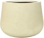 VIVANNO Pflanztopf Fiberglas frostfest &ndash; Blumentopf beige Vesuvcreme 36x27 cm...