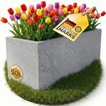 Ondis24 Pflanzk&uuml;bel Vulkano, 50L Pflanzvolumen, rechteckig, Blumenkasten mit