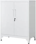 SONGMICS Aktenschrank, Mehrzweckschrank, B&uuml;roschrank mit 2 T&uuml;ren, Schrank