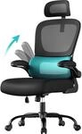 SONGMICS B&uuml;rostuhl, Schreibtischstuhl, ergonomischer Netzstuhl, mit doppellagigem