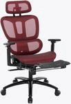 TRISENS B&uuml;rostuhl in moderner Mesh-Optik mit Fu&szlig;st&uuml;tze ergonomischer Drehstuhl mit