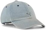 PUMA Erwachsene Wardrobe ESS Metal Dad Cap OneSize, Faded Denim Blue