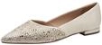 Tamaris Damen Ballerina flach, wei&szlig;, 36 EU