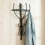 DanDiBo Wandgaderobe Halbrund Wand Metall Schwarz Vienno 66cm Gaderobe...