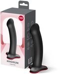 Fun Factory Magnum | XXL-Dildo aus Silikon | Dildo mit Saugfu&szlig; | schwarz