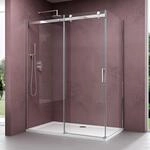 doporro Duschkabine 90x105x195cm Duschabtrennung mit Schiebet&uuml;r ESG-Sicherheitsglas
