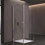 doporro Duschkabine U-Form 80x100x80 cm Ravenna36UK Duschabtrennung Dreht&uuml;ren...