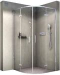 Duschkabine Viertelkreis mit Dreht&uuml;r EX406A - Nano ESG-Sicherheitsglas -...