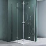 Mai & Mai Duschkabine Faltt&uuml;r 180&deg; Klarglas 90x90x190cm ESG Klappbar & Faltbar