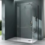 Mai & Mai Duschwand Duschabtrennung 90x140cm Walk-In Dusche 8mm Klarglas