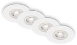 BRILONER Leuchten - 4er Set Einbauleuchten Decke, Dimmbar, LED Einbaulampen