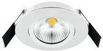 EVN LED Deckeneinbauleuchte Rund schwenkbar, 6W, 683lm, 3000K, wei&szlig;...