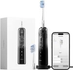 Laifen Wave Pro Elektrische Zahnb&uuml;rste, 60&deg; WaveMotion, Transparent Schwarz | 13x