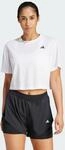 adidas Damen Train Essentials Boxy Workout Shirt, White, XS