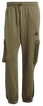 adidas Herren City Tech Utility Fleece Pants, Olive strata, L