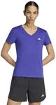 adidas Damen Workout Essentials V-Neck Shirt, Pure Purple, M