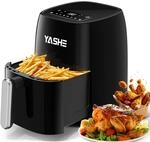 YASHE 4,2L Hei&szlig;luftfritteuse mit LED-Touchscreen, 1500W Airfryer mit 6 Programmen,