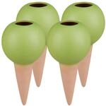 Relaxdays Tonspitzen Bew&auml;sserung, 4er Set, Bew&auml;sserungskugeln f&uuml;r 1,5 L Flaschen,