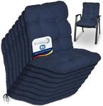 Beautissu 8er Set Niedriglehner Auflagen Set Flair NL Stuhlauflage 100x50x8cm