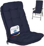 Beautissu 2er Set Hochlehner Auflagen 120x50x8cm - Sitzpolster Set f&uuml;r...