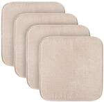 Bestlivings Sitzkissen (4er Pack) Stuhlkissen mit Anti Rutsch Unterseite 38cm x 38cm