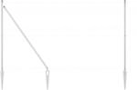 vidaXL Zaunpfosten 7 pcs Silber Stahl, Garten und Terrasse, zylindrischer...