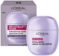 L'Or&eacute;al Paris Hyaluron Aqua-Fluid LSF 30, aufpolsternd, sch&uuml;tzend und 24 Std.