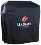 LANDMANN Grillabdeckung | PVC Grillzubeh&ouml;r - Wetterfest | Abdeckhaube f&uuml;r Grills