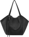 FREDsBRUDER Leder My Forever Friend Tulip Shopper Black schwarz