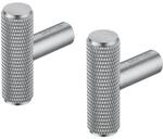 blomus Set 2 Wandhaken lang -ROF- | Garderobenhaken aus Metall | 4 x 3 cm |...