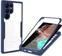 360 Grad H&uuml;lle Kompatibel mit Samsung Galaxy S23 Ultra | Handyh&uuml;lle mit eingebautem