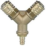 RIEGLER 107262-245.39 Verteiler, 2 Schnellverschlusskuppl. NW7,2, Nippel NW7,2-7,8